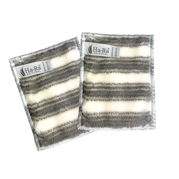Ha-Ra Spültuch grau - weiß - NEW - 2er Pack