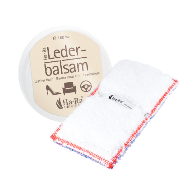 Ha-Ra Lederbalsam mit Leder-Pflegetuch